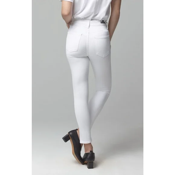 Citizens of Humanity Rocket Crop Mid Rise White Jeans Pants NWT sz 25 skinny - Picture 2 of 9